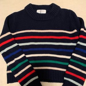 La Ligne Mini Marin Navy Crop Sweater